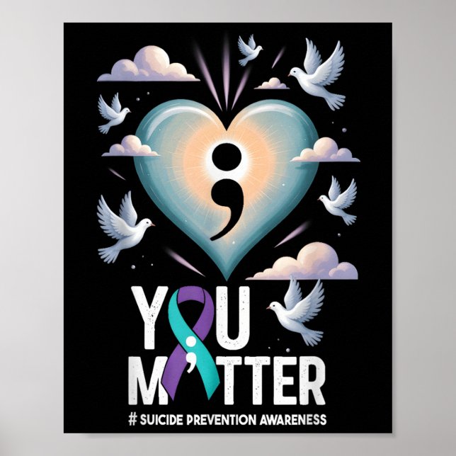 Poster You Suicide Prevention Week Mental Health Awarenes (Devant)