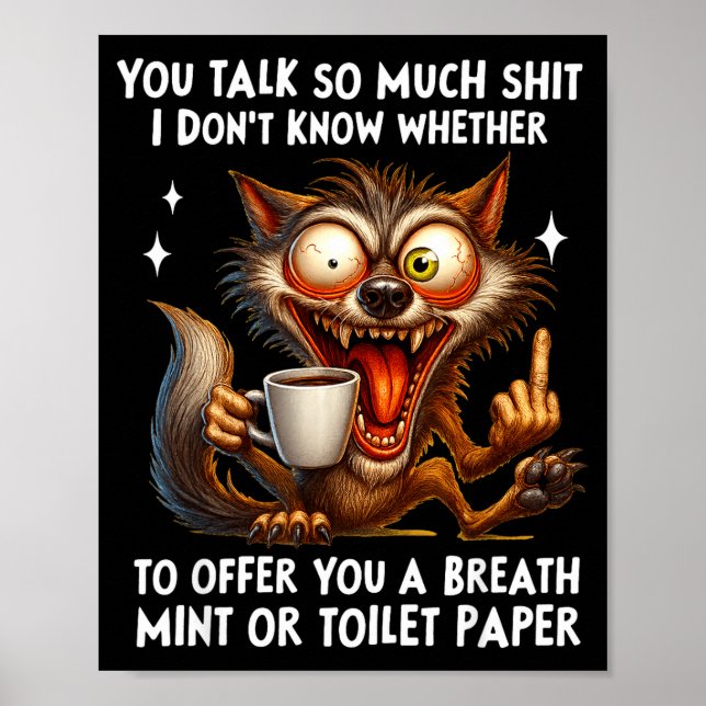 Poster You Talk So Much I Don't Know Whether To Offer You (Devant)