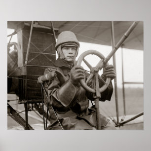 Poster Young Aviator, 1912. Photo vintage