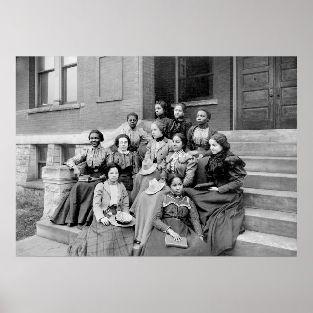 Poster Young Ladies at Fisk, années 1890 (Devant)