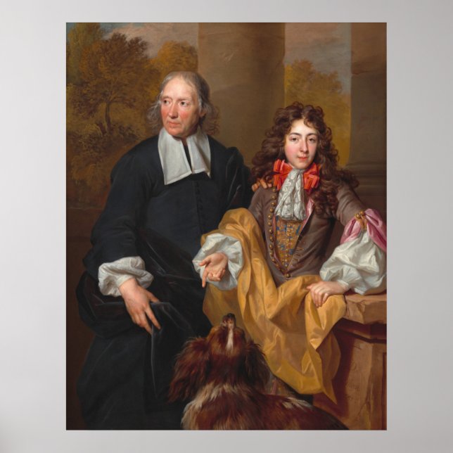 Poster Young Man Tutor - Nicolas de Largillierre Art (Devant)