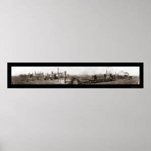 Poster Youngstown OH Steel Photo 1910