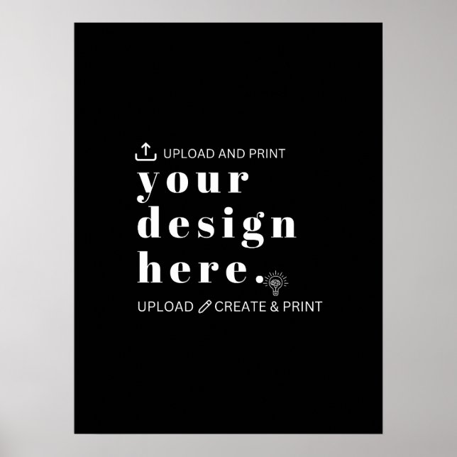 Poster Your Design Upload 18" x 24" Unterschreiben (Vorne)