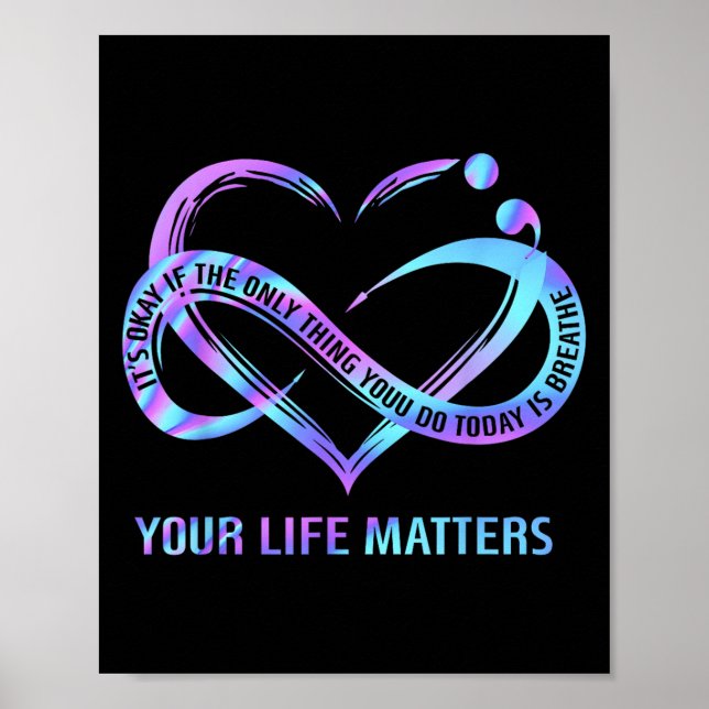 Poster Your Life S Suicide Prevention Awareness Stay  (Devant)