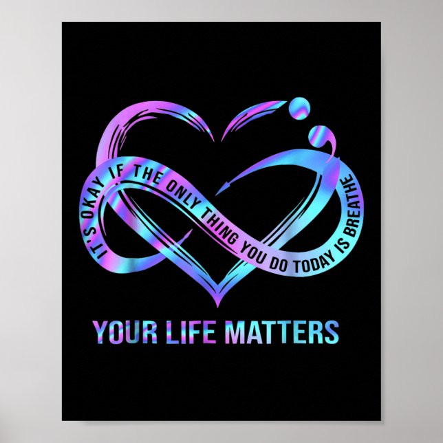 Poster Your Life S Suicide Prevention Awareness Stay  (Devant)