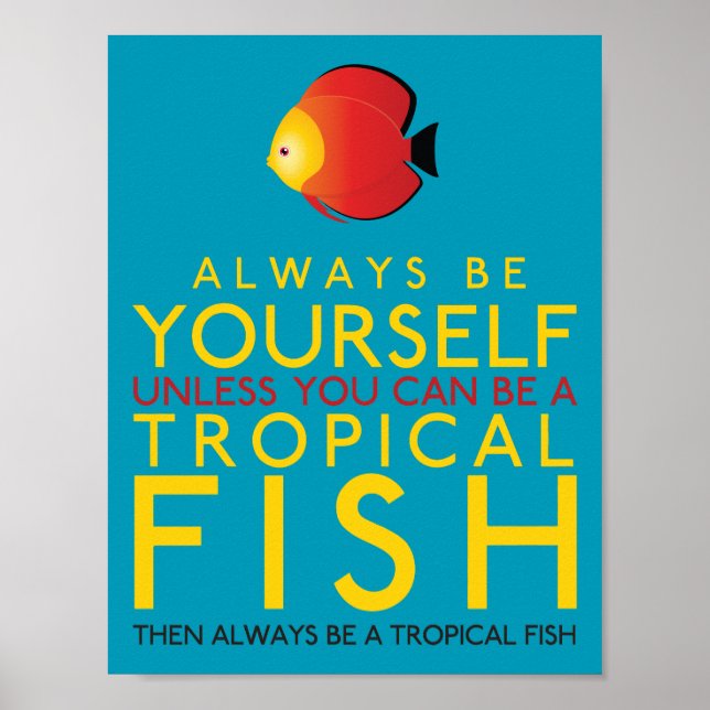 Poster Yourself Unless You Can Be A Fish (Devant)
