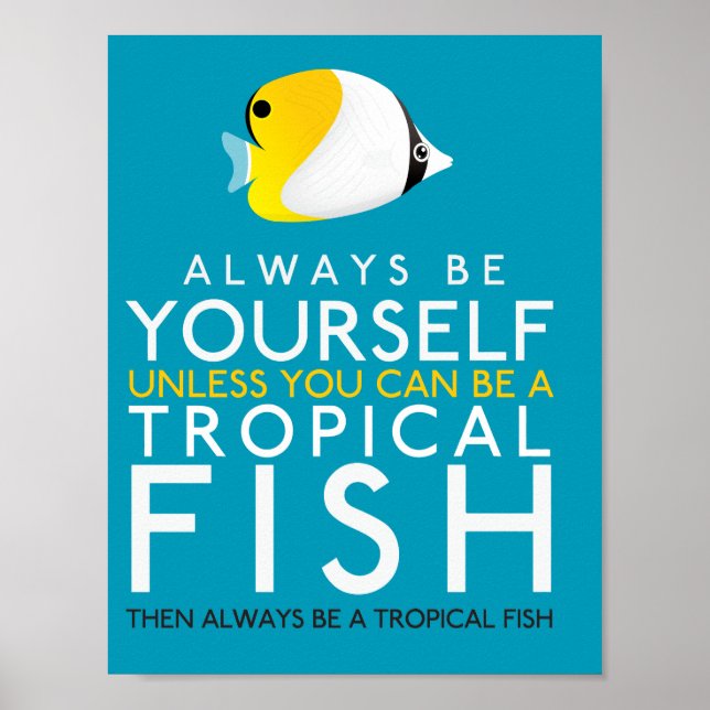 Poster Yourself Unless You Can Be A Fish (Devant)