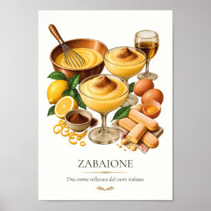Poster Zabaione – Vintage Italian Dessert