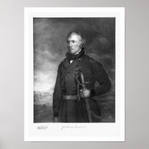 Poster Zachary Taylor, 12e président des États-Unis