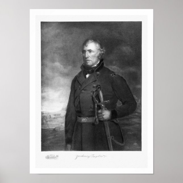 Poster Zachary Taylor, 12e président des États-Unis (Devant)