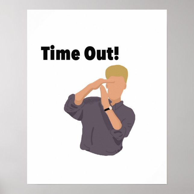 Poster Zack Morris Time Out Peinture numérique (Devant)