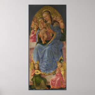 Poster Zanobi Machiavelli La Vierge et l'Enfant