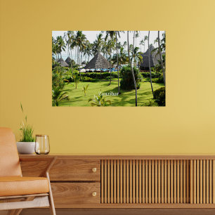Poster Zanzibar paradis tropical