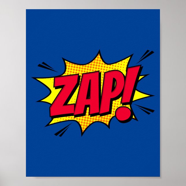 Poster Zap ! Explosion d'art pop rétro (Devant)