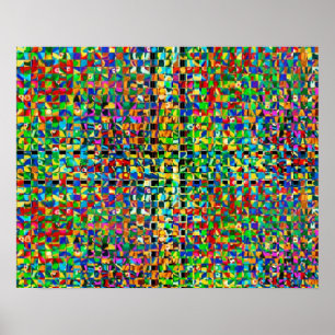 Poster Zazzling Rain Forest Pattern