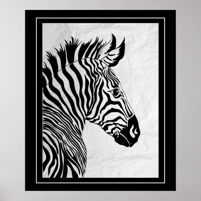 Poster-Zebra 20" x 24" Poster (Vorne)