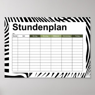 Poster Zebra Animalprint