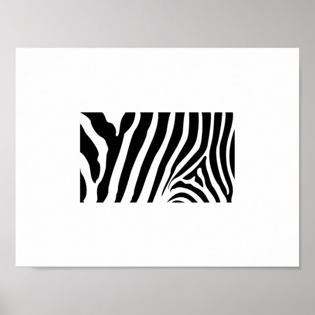Poster - Zebra Strips Abstrait (Devant)