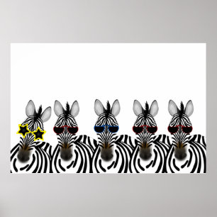 Poster Zebras