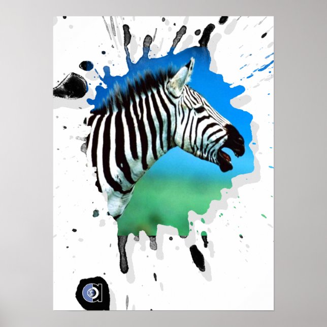 Poster zèbre (Devant)