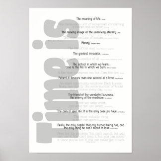 Poster - Zeit ist. . .