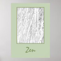 Poster 'Zen Bamboo'