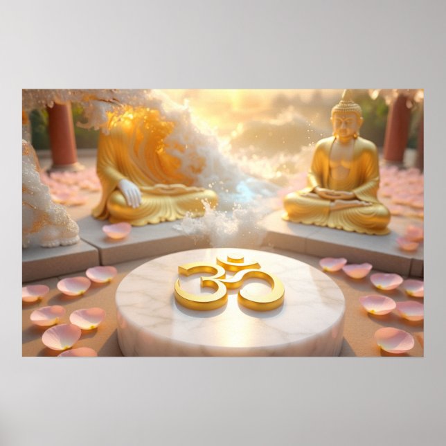 POSTER ZEN - BOUDDHISME - OM (Devant)