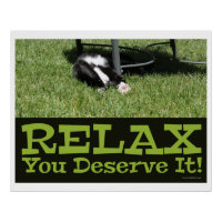 Zen et être un chat Relax Slogan