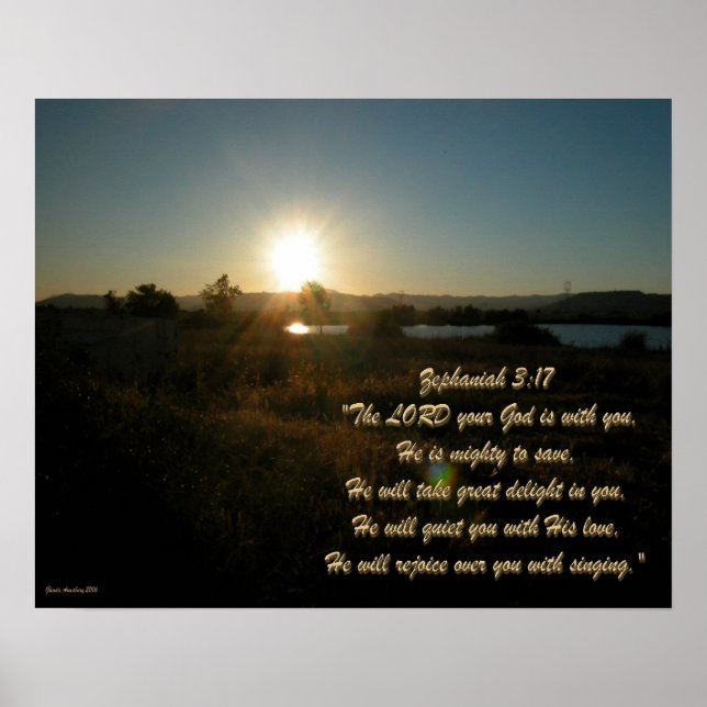 Poster Zephaniah 3:17 SE2 (Devant)
