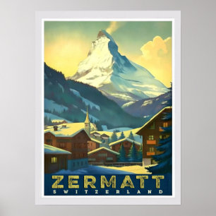 Poster Zermatt - Capturer le Cervin Majestueux