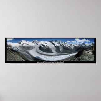 Poster Zermatt Gornergrat, Suisse