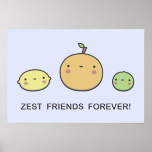 Poster Zest Friends Forever !