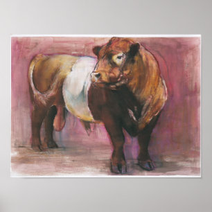 Poster Zeus Galloway ceinturé par rouge Taureau 2006
