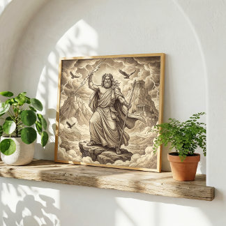 Poster Zeus Mythologie grecque