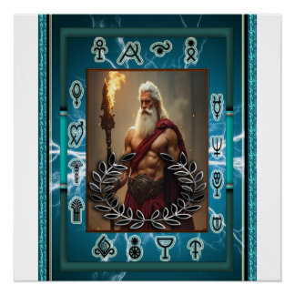 Poster Zeus Sur L'Affiche Tout Prêt