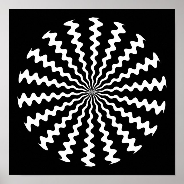 Poster Zig Zag Spiral (Devant)