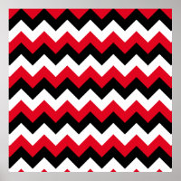 Zigzag noir et blanc rouge