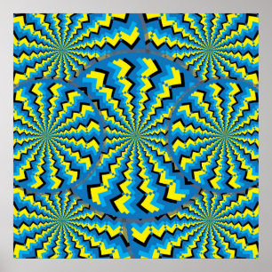 Poster Zigzag Wheels