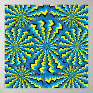 Poster Zigzag Wheels