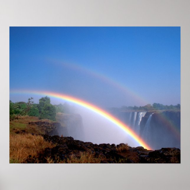 Poster Zimbabwe, Victoria Falls National Park. Double (Devant)