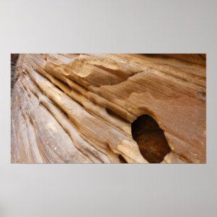 Poster Zion Canyon Mur I Abstrait Nature Photographie