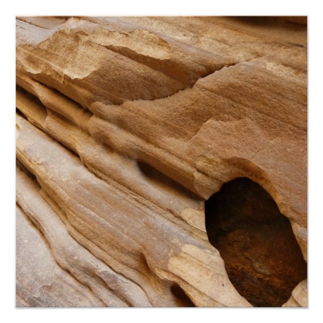 Poster Zion Canyon Mur I Abstrait Nature Photographie (Devant)