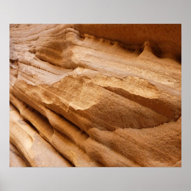 Poster Zion Canyon Wall II Red Rock Photographie Abstrait (Devant)