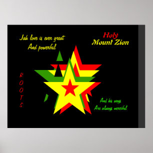 Poster Zion de montagne Sainte