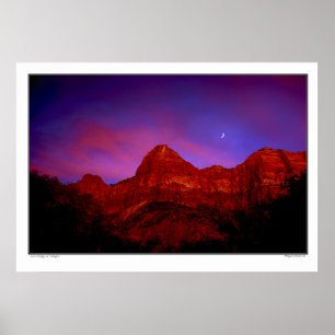 Poster Zion Ridge at Twilight - Parc national Zion, Utah