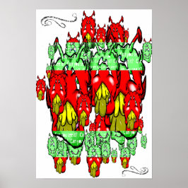 Poster Zippy Trippy Alien Dazs Green-Tooth