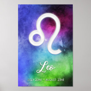 Poster Zodiac : Dates de Leo