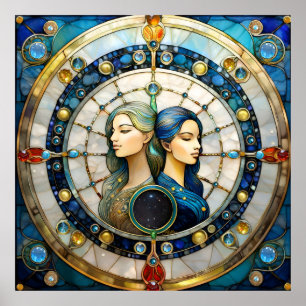Poster Zodiac - Gemini Les Jumeaux