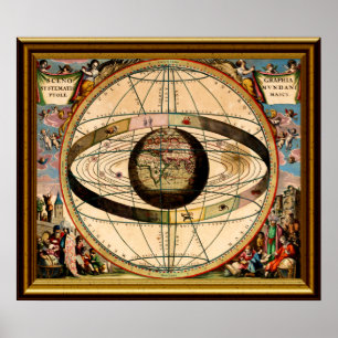 Poster Zodiac-Map-1-W-Frame
