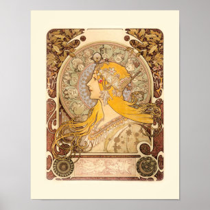 Poster Zodiac par Alphonse Mucha